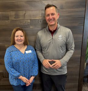Advisory committee member and President are pictured